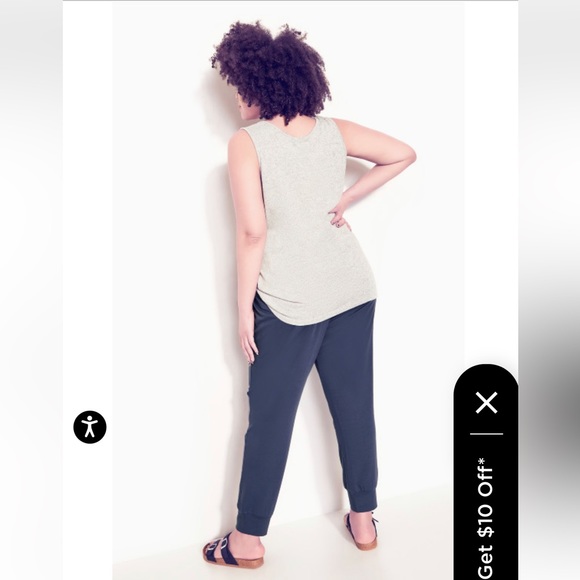 From Avenue: Zim & Zoe stitch seam pants. Size 22. Slate blue. Nice joggers. - Picture 3 of 9